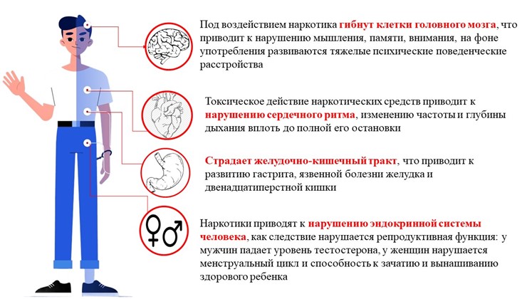 воздействие наркотиков